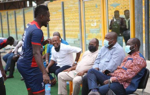 Asamoah Gyan scored in Legon Cities' 3-1 loss to the Black Stars