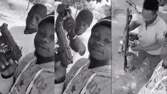 “Everybody should run” – Young Ghanaians warn as they boldly display various guns