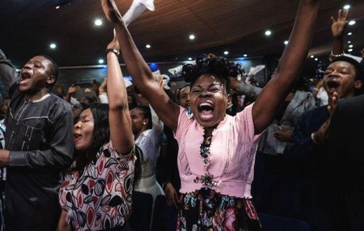 Praying in church