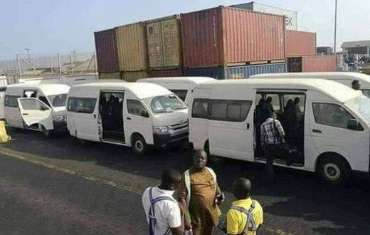 Freddie Blay campaign buses