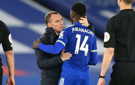 Leicester City manager Brendan Rodgers has encouraged Iheanacho despite his recent shortcomings in front of goal