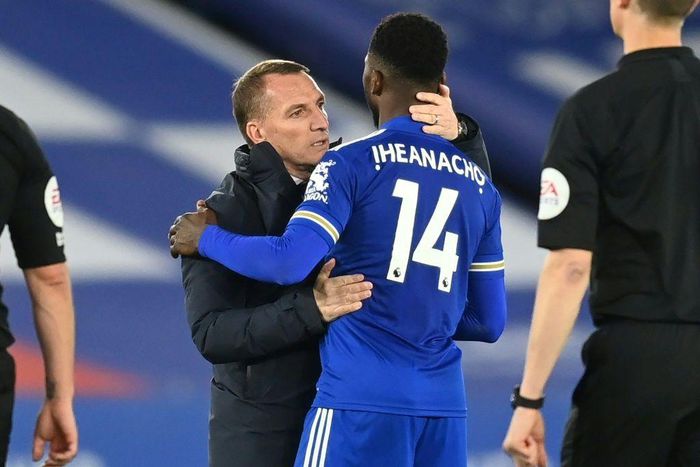 Leicester City manager Brendan Rodgers has encouraged Iheanacho despite his recent shortcomings in front of goal