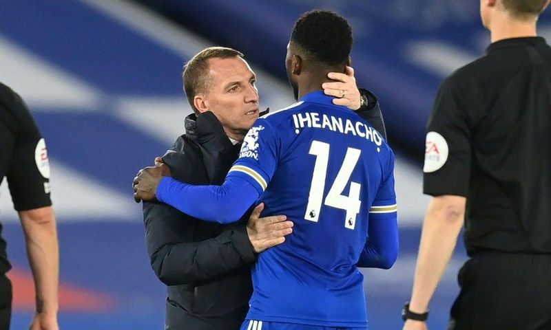Leicester City manager Brendan Rodgers has encouraged Iheanacho despite his recent shortcomings in front of goal