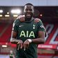 Tottenham midfielder Tanguy Ndombele celebrates scoring against Sheffield United