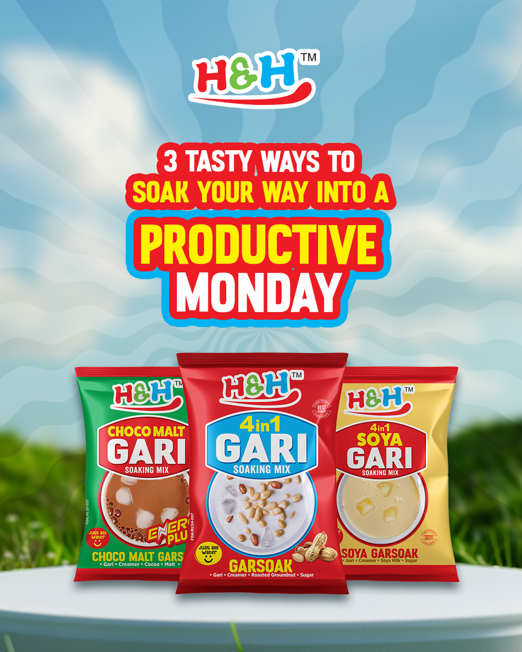 Ghanaians embrace the creamy revolution of HnH Gari Mix