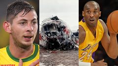 Sports stars who died from helicopter and plane crashes