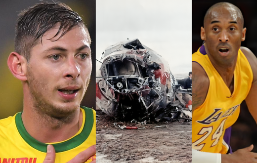 Sports stars who died from helicopter and plane crashes