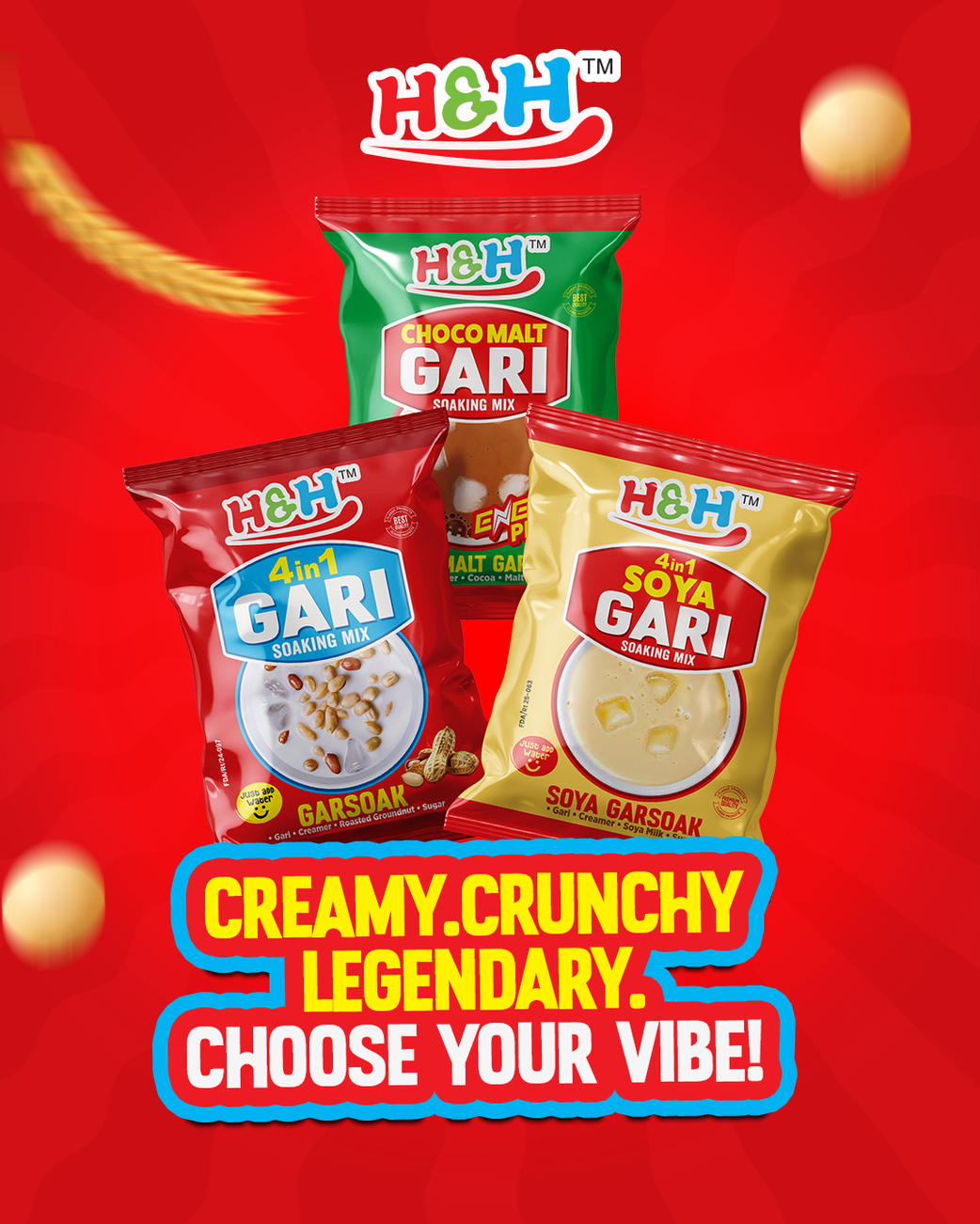 Ghanaians embrace the creamy revolution of HnH Gari Mix
