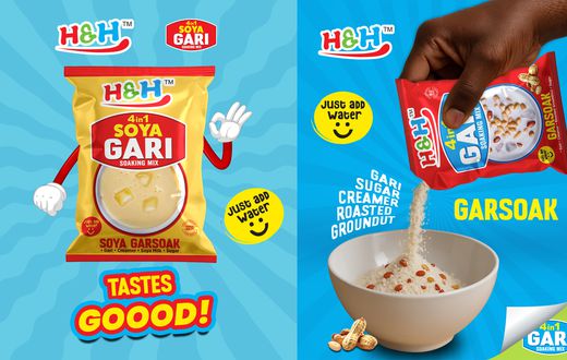 Ghanaians embrace the creamy revolution of HnH Gari Mix