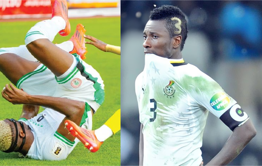 Asamoah Gyan responds to reports of accusing Osimhen of faking injury