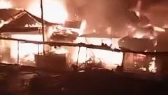 Techiman Central Market fire