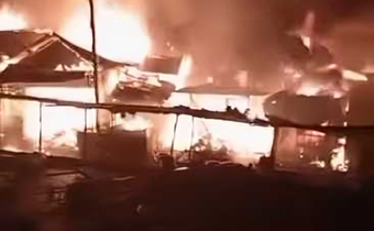 Techiman Central Market fire