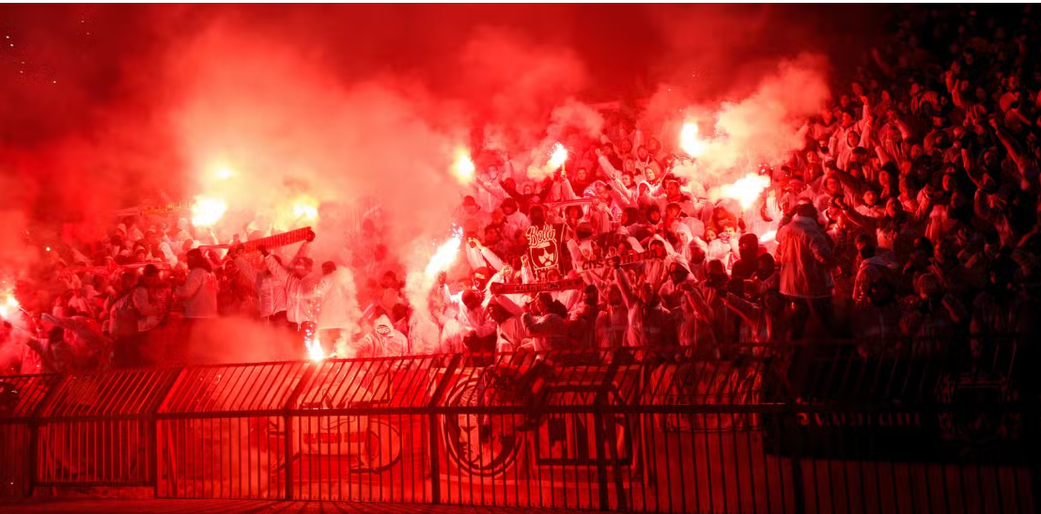 wild scenes at stadium