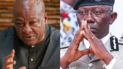 President John Mahama and IGP Dr Akuffo Dampare