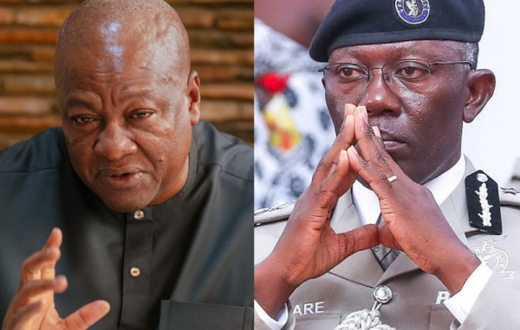 President John Mahama and IGP Dr Akuffo Dampare