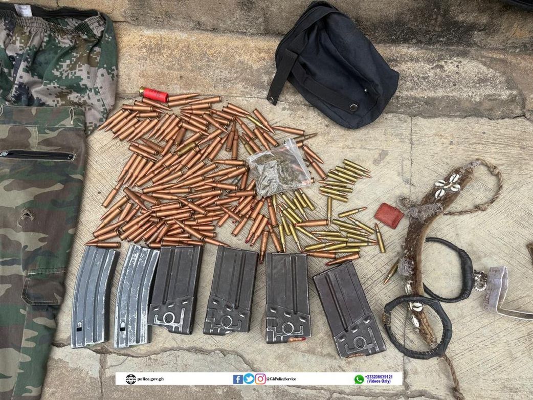 A/R: Police arrest 25-year-old with 207 ammunitions, military gear, talisman