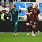 Unhappy: Metz players react after French referee Jerome Brisard gives a red card to Brazilian defender Jemerson