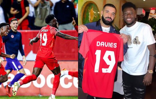 WATCH: Drake requests to meet Alphonso Davies as Ghana-born Bayern star scores incredible goal