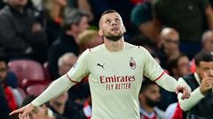 Ante Rebic put AC Milan ahead at Liverpool last time out