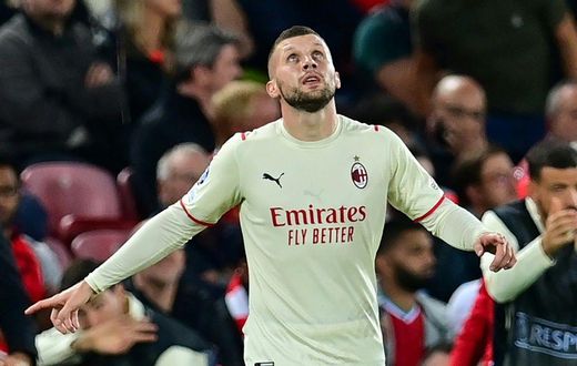 Ante Rebic put AC Milan ahead at Liverpool last time out