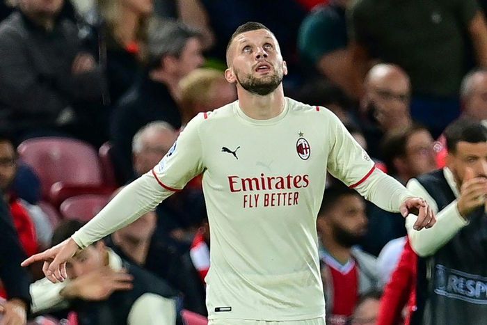 Ante Rebic put AC Milan ahead at Liverpool last time out