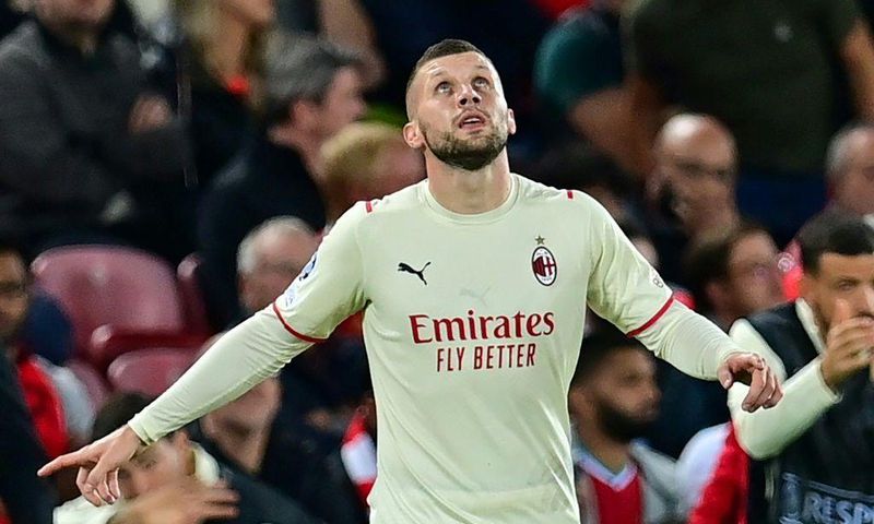 Ante Rebic put AC Milan ahead at Liverpool last time out