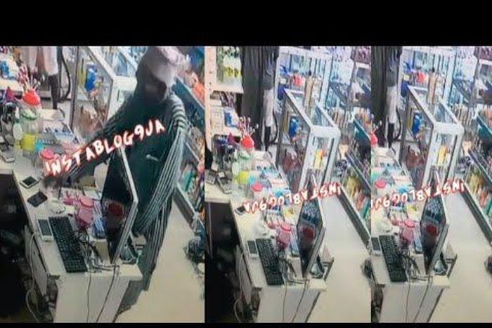CCTV captures old man stealing