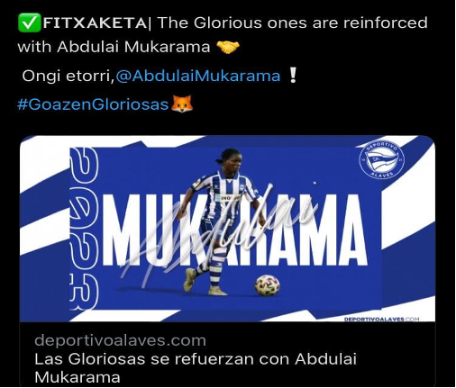 Mukarama's Tweet