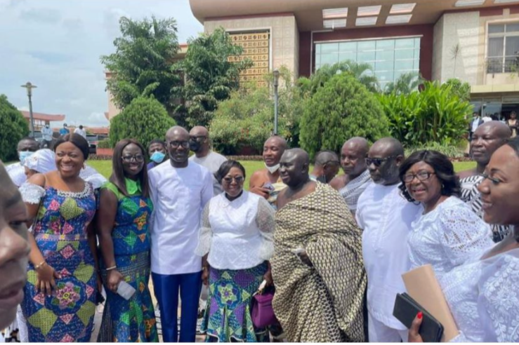 Maxwell Kofi Jumah’s son marries Akufo-Addo’s 3rd daughter at the presidency (videos & photos)