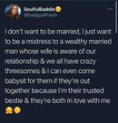 No marriage; I just want to be mistress to a man whose wife can agree to threesome – Lady