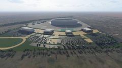 How the Borteyman Sports Complex will look like when completed.