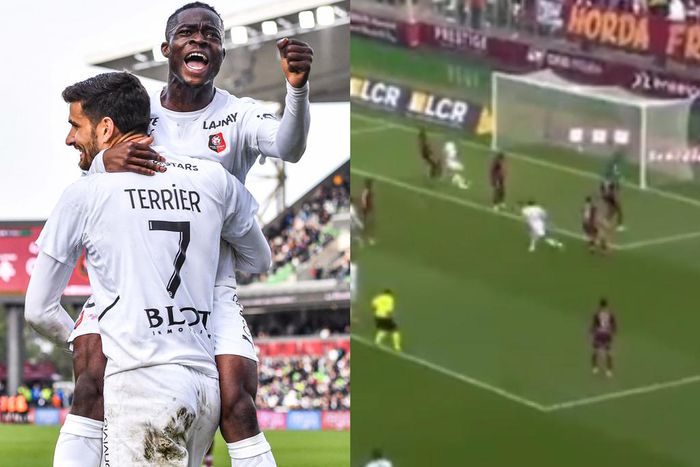 Watch: Kamaldeen Sulemana nutmegs defender and scores sensational goal for Rennes