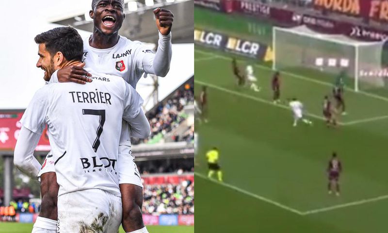 Watch: Kamaldeen Sulemana nutmegs defender and scores sensational goal for Rennes