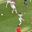 Nicolo Barella's first-time strike was his seventh goal for Italy