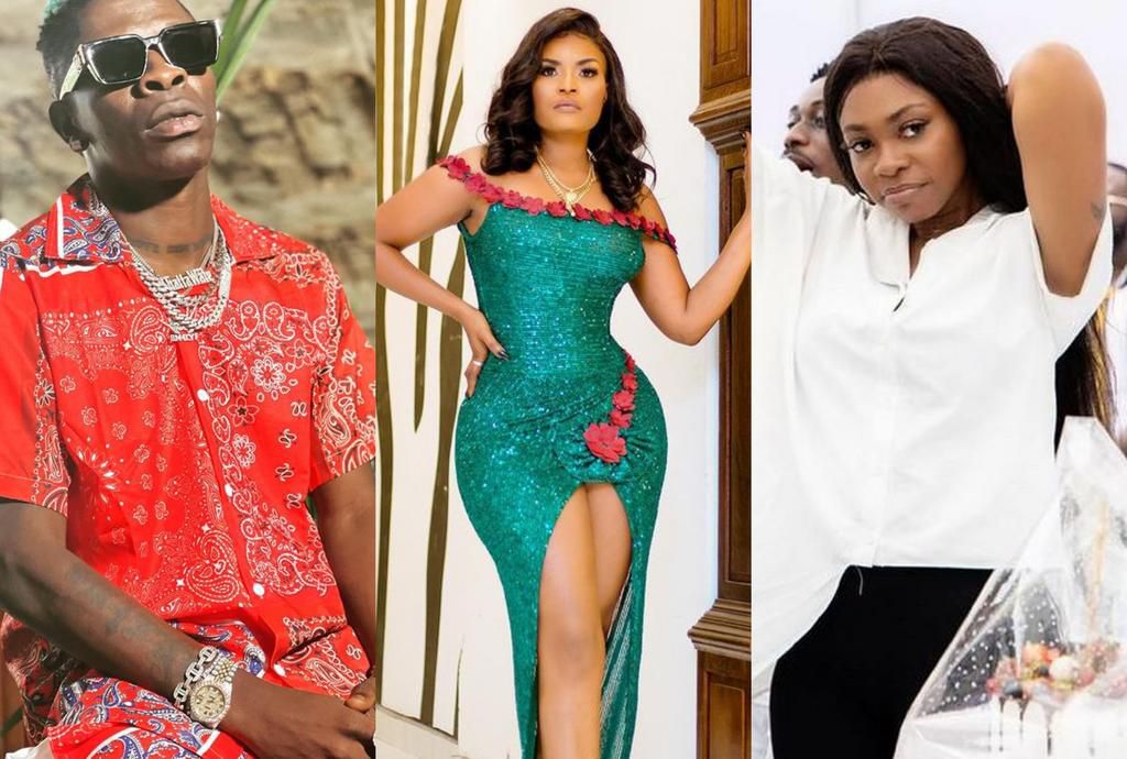 Shatta Wale (L), Magluv (M) and Michy (R). Image Source: Instagram