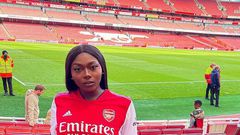 Sefa at Arsenal vs Chelsea match (Instagram/s3fa_gh)