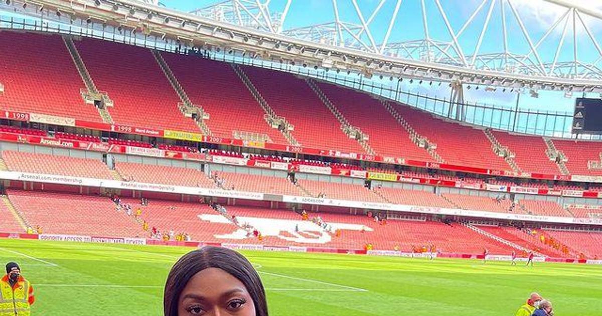 Sefa attends Chelsea vs. Arsenal pre-season match at Emirates Stadium ...