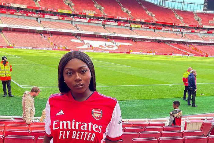 Sefa at Arsenal vs Chelsea match (Instagram/s3fa_gh)
