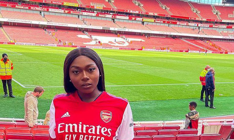 Sefa at Arsenal vs Chelsea match (Instagram/s3fa_gh)