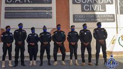 Police personnel train on terrorism in Spain