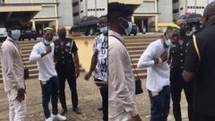Watch: Shatta Wale in another confrontation with Ghana Police as IGP meets entertainers