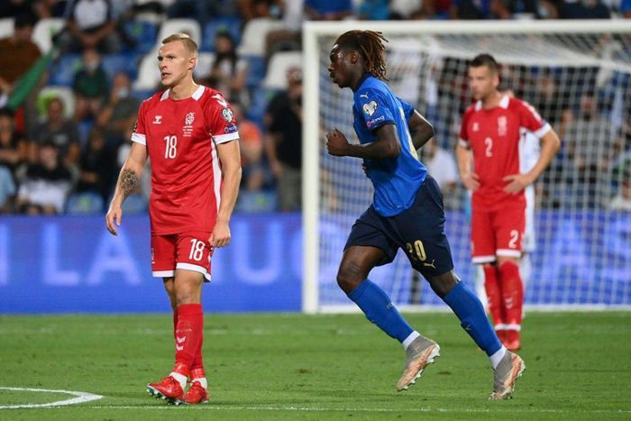 Moise Kean scored his first goals for Italy since March 2019