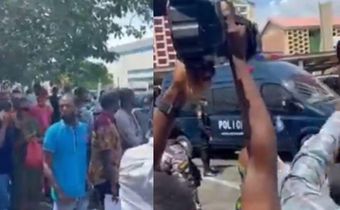 Fans of Shatta Wale storm court