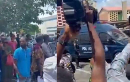 Fans of Shatta Wale storm court