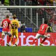 Uruguayan forward Darwin Nunez (R) scores as Benfica put Barcelona to the sword