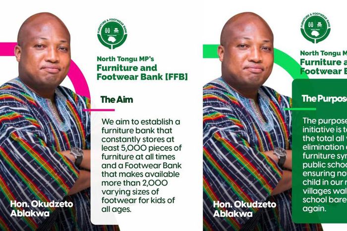 Okudzeto Ablakwa launches Furniture and Footwear Bank in his constituency today