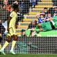 Safe hands: Aaron Ramsdale produced a string of saves in Arsenal's 2-0 win at Leicester