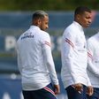 Neymar, Kylian Mbappe and Lionel Messi  training on Saturday ahead of a visit to Reims