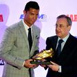 'He is mad': Florentino Perez handed Cristiano Ronaldo a fourth European Golden Shoe  in October 2015