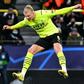 Erling Haaland scored twice in 27 minutes against Besiktas on Wednesday